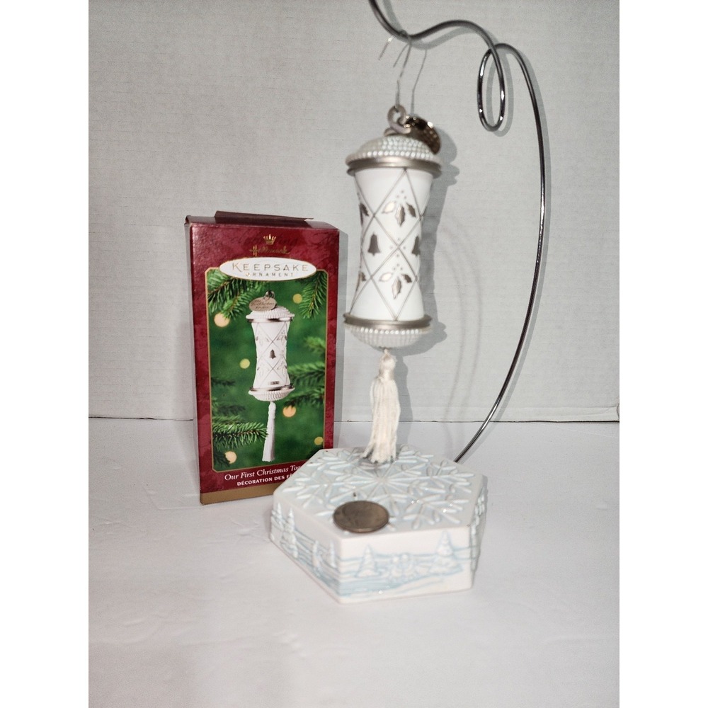 Hallmark Keepsake Ornament titled "Our First‎ Christmas Together Time Capsule
